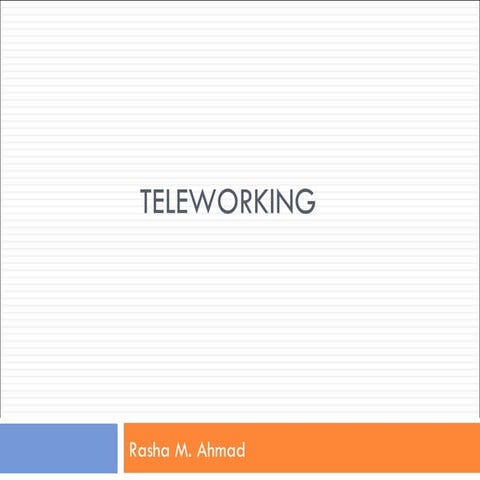 Teleworking