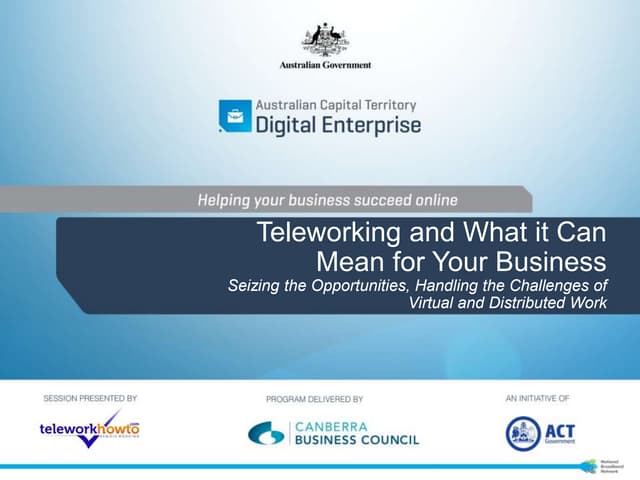 Teleworking and what it can mean for your business