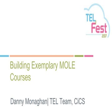 Exemplary Course Design: Hands on Refresh - Danny Monaghan