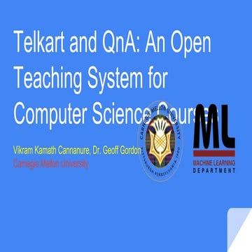 TelKart and QnA: An Open Teaching System for Computer Science Courses