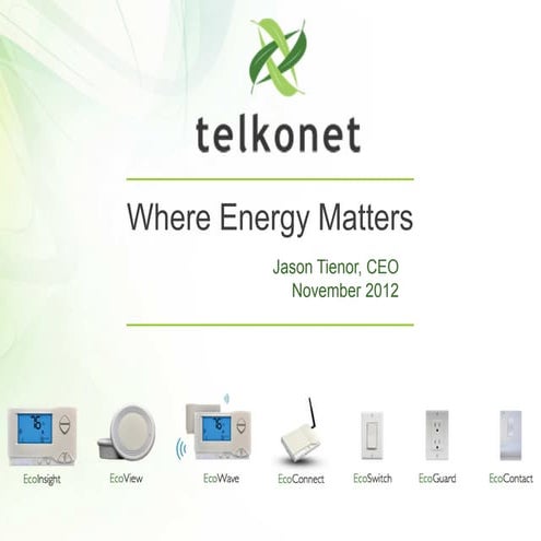 Telkonet nov2012presentation