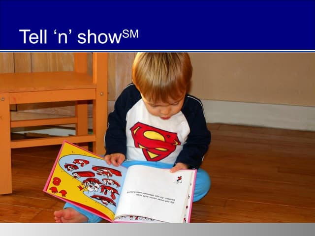 The Tell ‘n’ Show(SM) presentation method