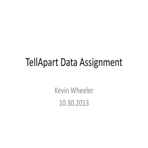 Tellapart data-prjt