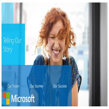 Telling the Microsoft New World of Work Story