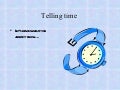 telling the time ppt telling time powerpoint