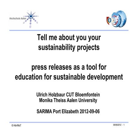 Tell me about you your sustainability projects