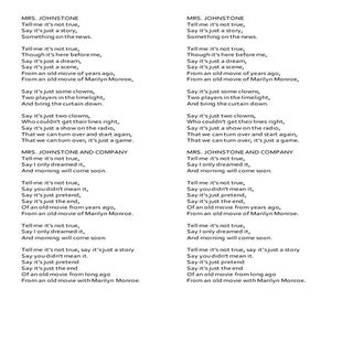 Blood Brothers: Tell Me It's Not True