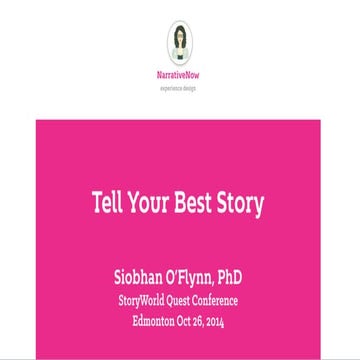 Tell your best story