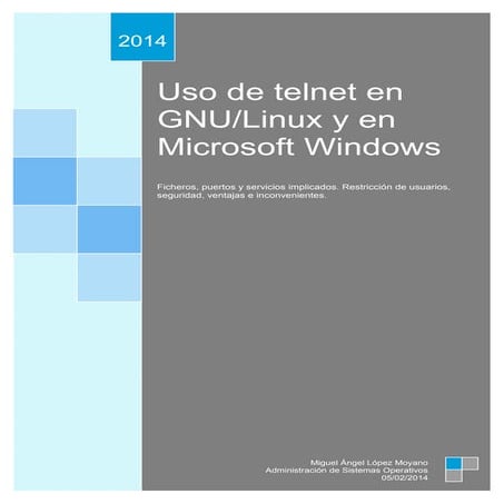 Uso de Telnet en Windows y Linux