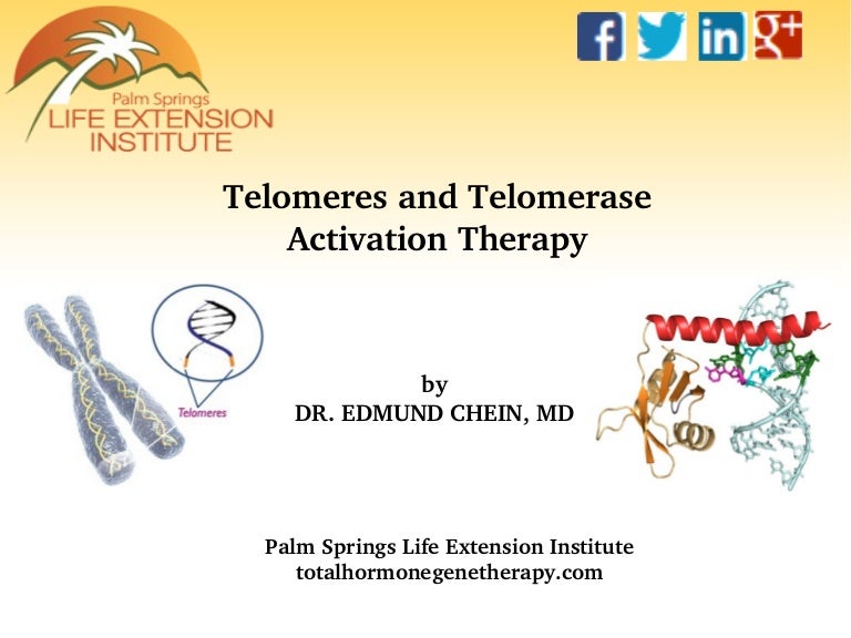 Telomeres and telomerase activation therapy