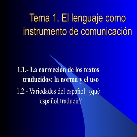 mapa conceptual la lengua como instrumento de comunicacion | PPTX