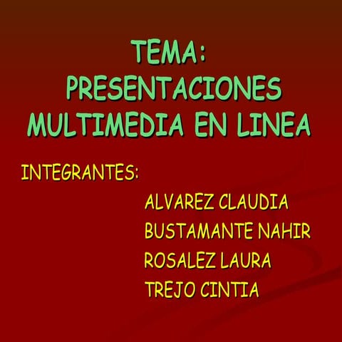 presentacion multimedias