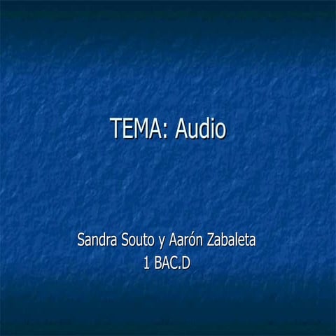 Edición de audio | PPTX