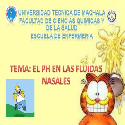 El pH en los fluidos nasales