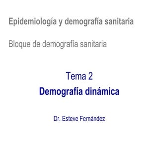 Demografía dinámica