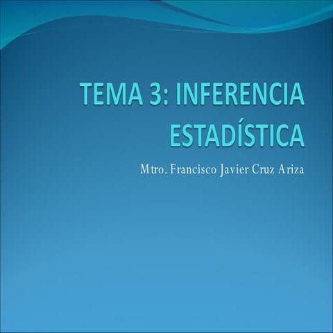 Tema 3 1 Prueba de HipóTesis