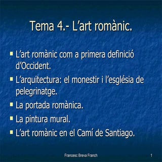 Tema 4.- Art romனc