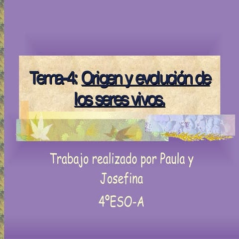 Tema 4   EvolucióN