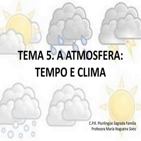 Tema 5. a atmosfera. tempo e clima