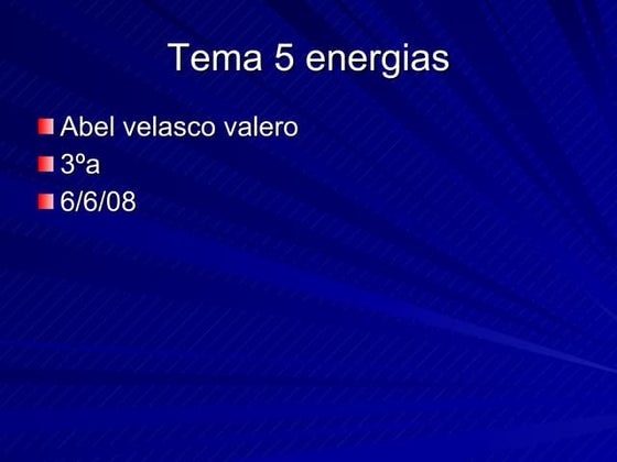 tema 5 energias