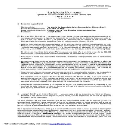 Tema 7 - Iglesia Mormona (I)