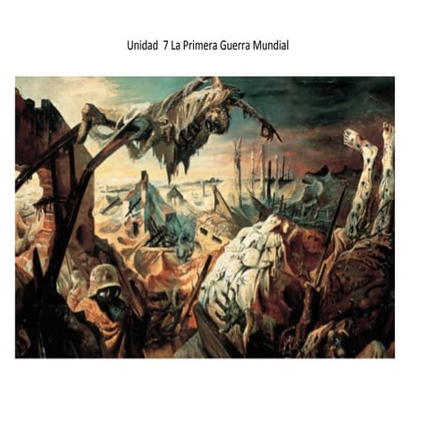 Tema 7  La  I Guerra Mundial