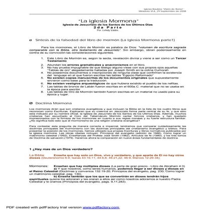 Tema 8 - Iglesia Mormona (II)