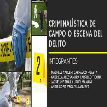 METODOLOGIA DE INVESTIGACIÓN DEL DELITO Y LA ESCENA DEL CRIMEN | PPT