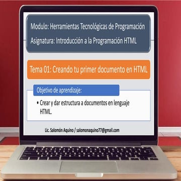Tema 01 creando tu primer documento en html