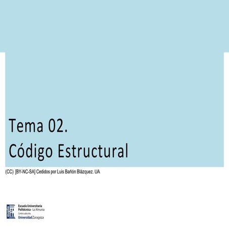 TEMA 02. COD. ESTRUCTURAL.pdf estructruc | PDF