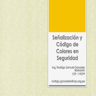 SEÑALIZACIÓN DE SEGURIDAD Y CÓDIGO ...