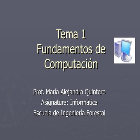 INTRODUCCIÓN A LA COMPUTACIÓN