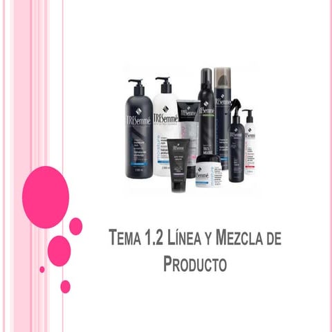 Tema 1.2 línea y mezcla de prodcutos