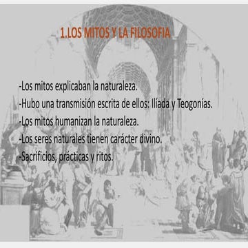  LA FILOSOFÍA. SU SENTIDO, SU NECESIDAD Y SU HISTORIA Tema 1