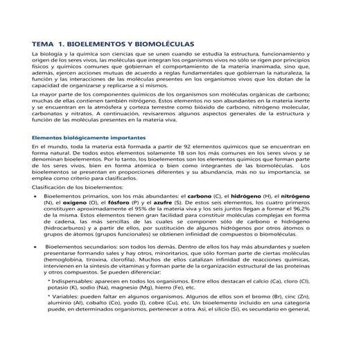 Composicion quimica de los seres vivos | PPT