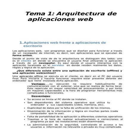 web architectures