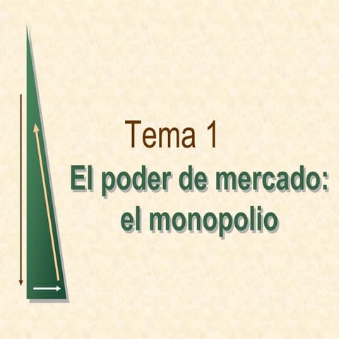 Tema 1 El poder de mercado: El monopolio | PDF