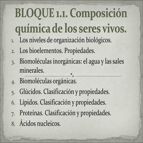 Composición Química De Los Seres Vivos | PPT