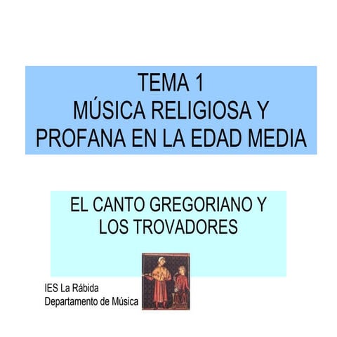 MUSICA EN LA EDAD MEDIA