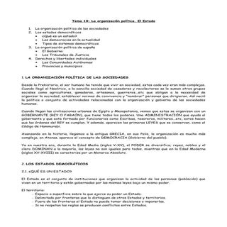 Tema 10. El Estado