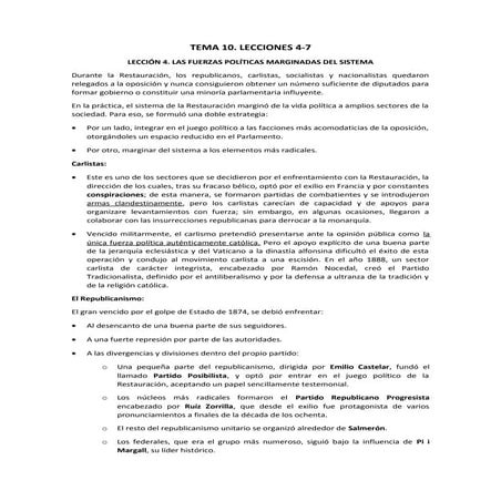 Tema 10. Lecciones 4-9