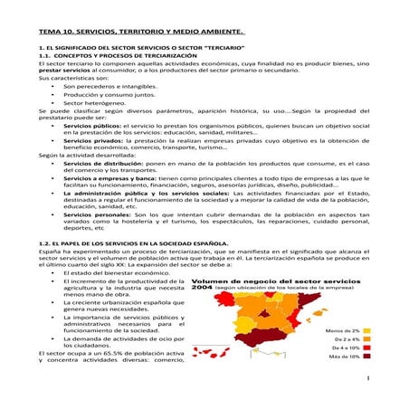 Tema 10. servicios, territorio y medio ambiente