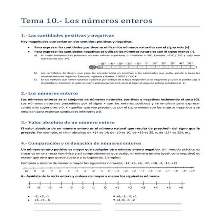 Teoría Números Enteros