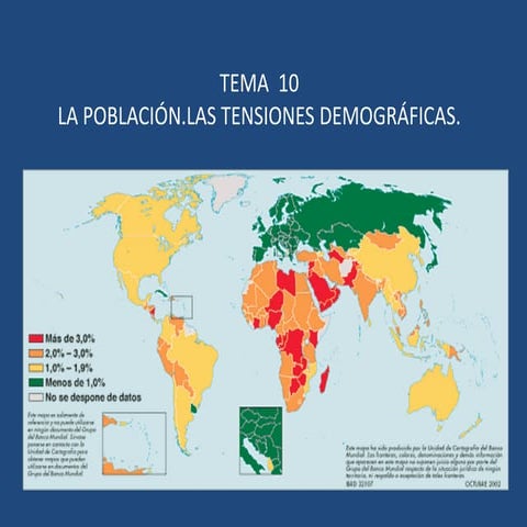 Tema  10  la población.las tensiones demográficas