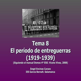 Tema 8. El periodo de entreguerras