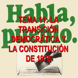 Tema 11 la transición democrática y...