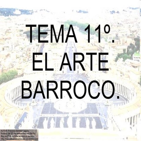 Tema 11º el arte barroco arquitectura en Italia y Francia 