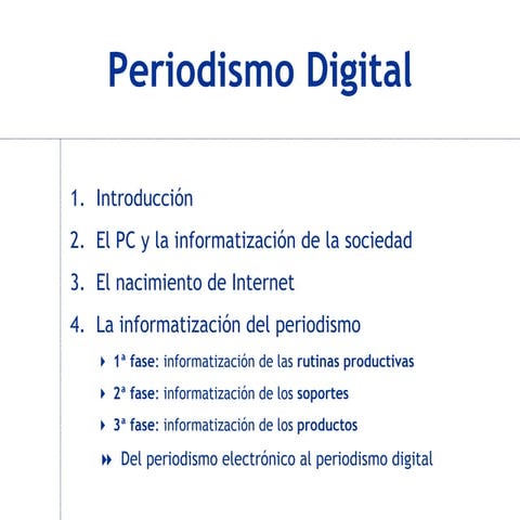 La informatización de la sociedad