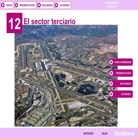 Tema 12 SECTOR TERCIARIO