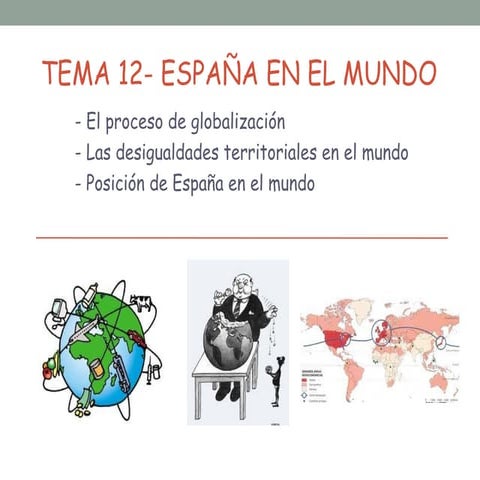 Tema 12  españa en el mundo